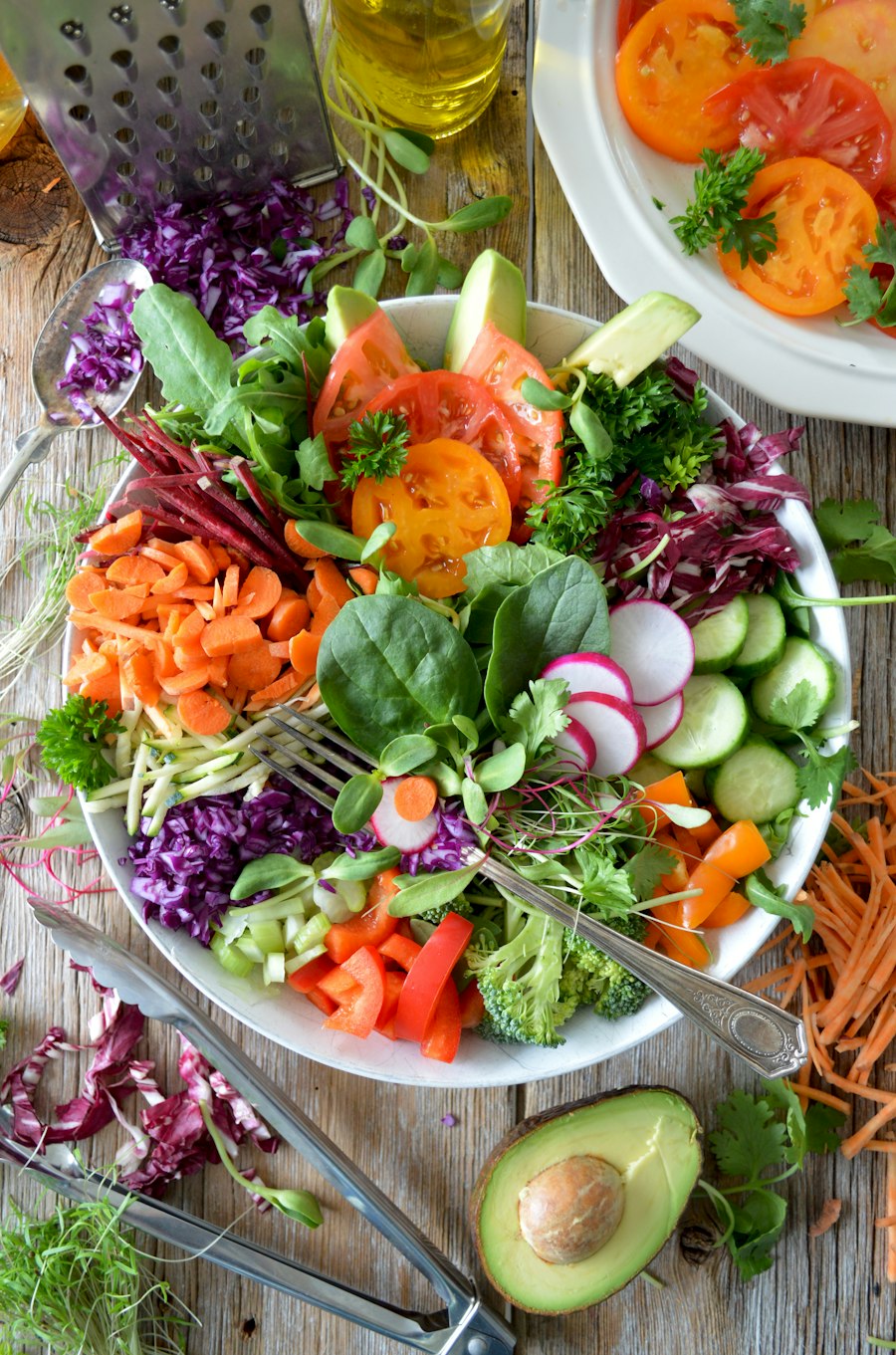 Nutrient-dense fresh organic produce and botanical herbs